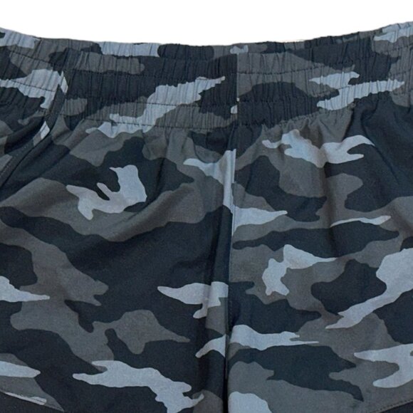Athleta Printed Mesh Racer Run 4" Camo Athletic Lined Shorts Size Small UFP 50 - Picture 2 of 6
